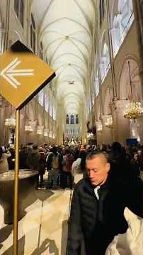 Inside Notre Dame Cathedral, Paris | Peaceful Cathedral Walkthrough 🇫🇷