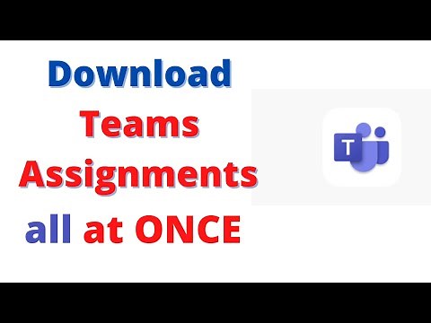 How to download all Assignments from Microsoft Teams in Bulk ?