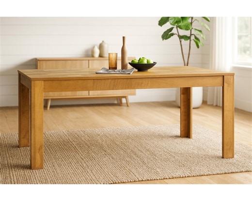 Large Farmhouse Dining Table – Rustic Wood, Seats 6-8 - Etsy