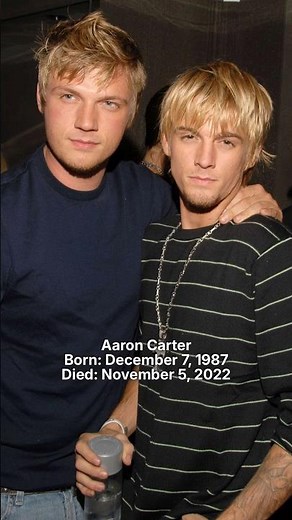 Aaron Carter & Nick Carter - A Look Back As Brothers🕊️#aaroncarter #nickcarter #fy #shorts #family