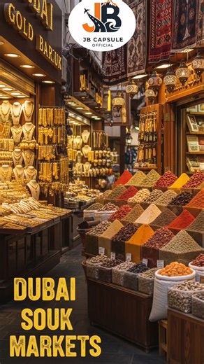Dubai’s Souks = Gold & Spices Market 💰🌶️ #shorts