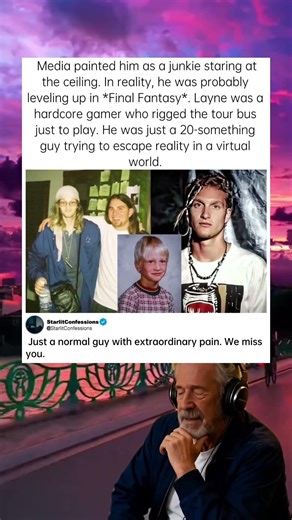Media painted him as a junkie. In reality, he was leveling up in Final Fantasy. #LayneStaley