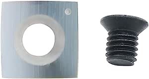 15mm Square Tungsten Carbide Replacement Cutter Inserts Knives 15 x 15 x 2.5mm-4 Edges with 6" Face Radius fit for Woodworking Helical Planer Head and CNC or DIY Wood Lathe Turning Rougher Tools 1pcs