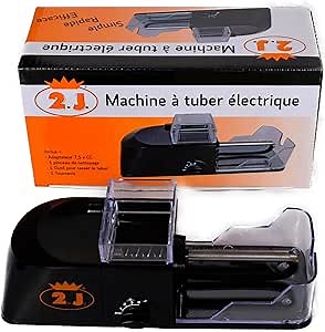 2.J. Electronic Electric Cigarette Rolling Machine, Cigarette Rolling Machine with Filter, Tobacco Rolling Machine, Tobacco Roller, Tube Filler, Smoker's Tube, Gift Man Woman