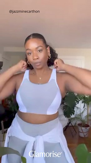 7K views · 25 reactions | Adjustable bounce control front panel provides customisable support in the @glamorisebras 1166 just like @jazzminecarthon. Order yours today! https://www.curvy.com.au/products/glamorise-custom-control-sports-bra-white | Curvy Bras | Facebook