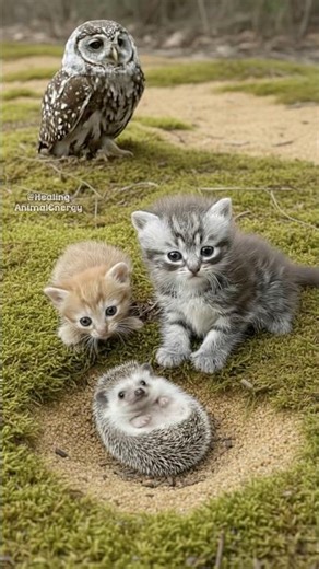 Curious Cats Make New Friends in the Backyard