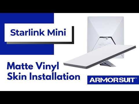 Starlink Mini Vinyl Skin Installation Video Instruction by ArmorSuit