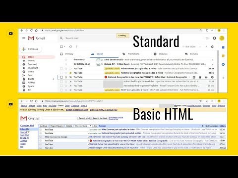 Loading Gmail in Basic HTML View and Saving 15 secs Page Load Time