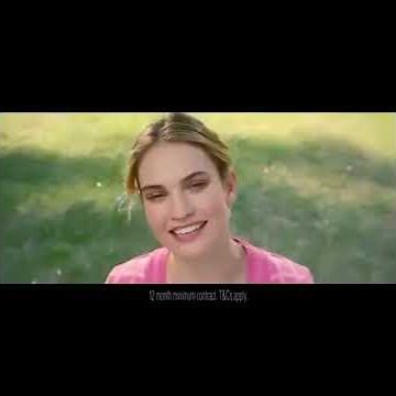 Lily James in a Sky Mobile advert