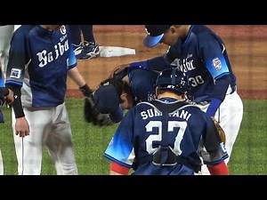 あと1人…今井達也、完投目前129球で降板 先発今井達也を交代「裏目に出た」渡辺監督代行 西武ライオンズハイライト 源田 元山 2024年6月4日 神宮球場