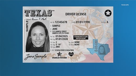 Texas DPS issues new driver's license, ID card designs