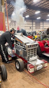 65K views · 1.1K reactions | Start up "Red Resurrection" at the Midwest Spring Super Pull 2025!! #gardentractor #tractorpulling | Pulling with Garden Tractors | Facebook