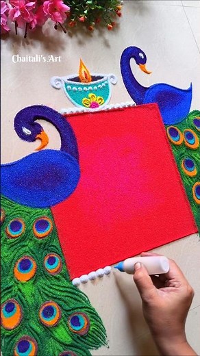 Easy & simple diwali rangoli designs #rangolidiwalispecial