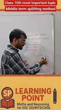 How to Solve a Quadratic Equation (Class 10 Maths