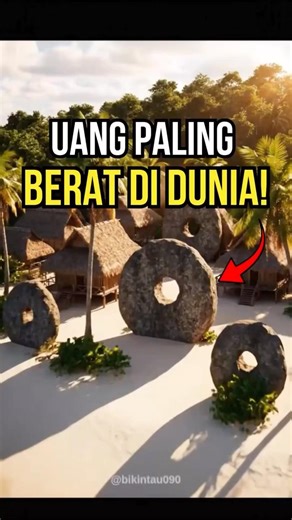 Bayangkan kamu belanja…tapi uangnya batu seberat ribuan kilogram. #faktaunik #uang #pengetahuan