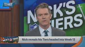 “The #1 draft pick yet constantly doubted and detracted: the turkey. It’s the undisputed GOAT, yet always maligned… It makes the whole thing exist, much like the Chiefs.” Nick Wright breaks down his Thanksgiving themed Tiers heading into Week 13: | First Things First on FS1
