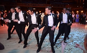 Dancing Groomsmen Delight Bride And Guests With Professional Performance