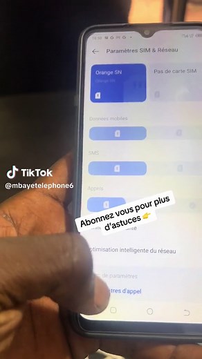 Mbaye téléphone sur TikTok