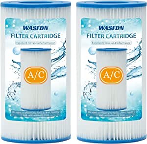 Pool Filter A or C, Type A or C Pool Filters for Above Ground Pools, for Intex Pool Filters Type A or C (2 Pack)