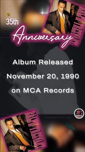 Ralph Tresvant released his debut solo album 35 years ago on Nov 20, 1990 🎉🎊