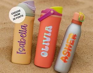 Water Bottle Name Sticker 5" - Choose a Font - Holographic, Glitter, Glow in the Dark Stickers - Etsy