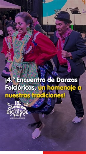 4.º Encuentro de Danzas Folclóricas, un homenaje a nuestras tradiciones 💃🎶🌞 Ocho agrupaciones de distintas regiones del país se dieron cita en la tarima principal del Malecón Turístico. Doradal, Manizales, Bogotá, Ibagué, Puerto Berrío, Puerto Boyacá, Puerto Salgar y La Dorada estuvieron presentes en un espectáculo que exaltó la identidad cultural y la fuerza de la danza como una de las manifestaciones más representativas del Carnaval. La danza mantiene vivas nuestras raíces y une a todo un p