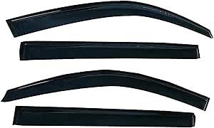 Protective Replacements Original Side Window Wind Deflector,4pcs Rainproof Sunproof Tape-On Nice Sun Rain Guards Set,Window Visor fit for 2011-2020 Dodge Durango window visor 94267