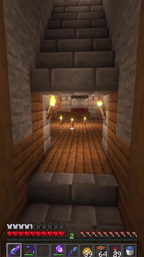 Hidden staircase tutorial! #minecraft #minecrafthacks #minecrafttutorial #minecraftredstone #redstone #redstonetutorial #fyp #minecraftbuild