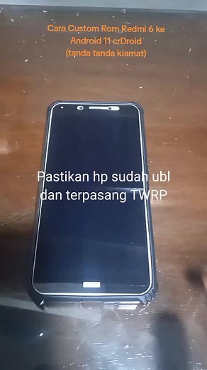 Cara Custom Rom Redmi 6 ke Android 11 crDroid