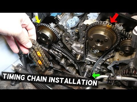 TIMING CHAIN REPLACEMENT INSTALLATION. TIMING MARKS FORD 3.5 3.7 EDGE FLEX TAURUS FUSION LINCOLN MKX