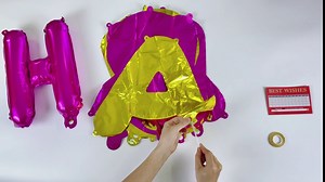 Happy Birthday Balloon Banner, 16 inch Mix Rose Pink and Gold Happy Birthday Sign Letter Balloons Distinctive Multicolor Balloons Banner for Birthday Decorations for Women Girls Reusable PHXEY