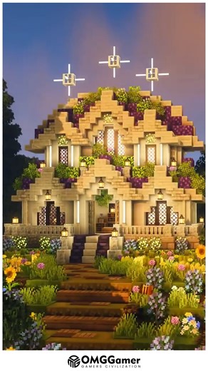 OMGGamer on Instagram: "🌸 Minecraft Aesthetic House with Dreamy Vibes and Cozy Details Create your own peaceful escape with this beautiful aesthetic house build! 🏡✨ Filled with soft lighting, natural textures, and relaxing charm, it’s perfect for your cozy Minecraft world. 🌷💫 #MinecraftAesthetic #MinecraftHouseBuild #MinecraftCozyBase #MinecraftInspiration #MinecraftDesign #MinecraftIdeas #MinecraftBuild"