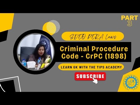 CrPC 1898 – Trial (Sections 241 to 265N) Part 2 | Law Lecture for SDEO PERA 2025 | PPSC Exam