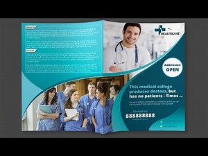 Create a Professional Bi-Fold Brochure in InDesign | Custom Brochure Design Front Side #Part1