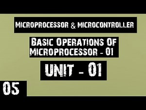 Basic Operations Of Microprocessor - l