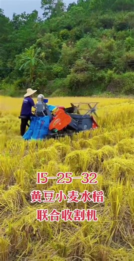 #harvester #rice #wheat #smallharvest #soybeans #riceharvester #miniharvester