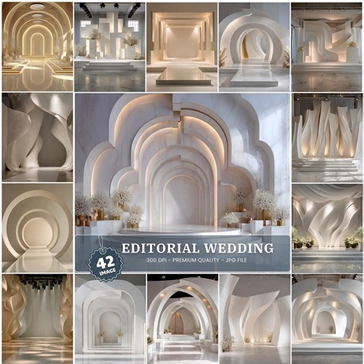 Editorial Luxury Wedding Backdrops, Elegant High-end Ceremony Backgrounds - Etsy