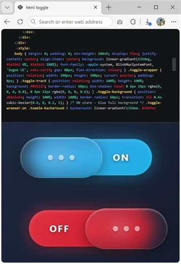 HTML Toggle Button #shorts #toggle