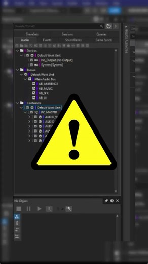 [Shorts] Wwise | DON'T TOUCH THIS! (Part 2) #tutorial #wwise #audio #sound #gamedev