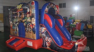 🏷 Inflatable Toy Story Combo for Sale ONLY 💰 Price: $860 📐Size: 20x10x10.5FT (6x3x3.2M) 🔎Pls check out 2000 designs of #commercialgrade #inflatables from www.omegainflatables.com and feel free to contact us for more discounts! | Omega Inflatables Factory