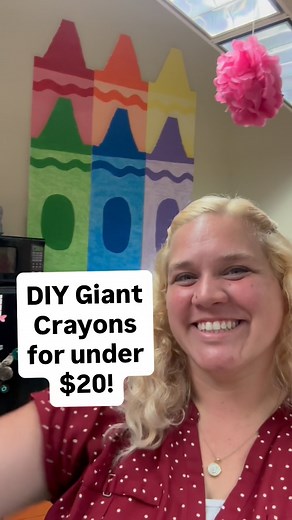 185 reactions · 13 shares | DIY giant crayons classroom decor under $20! #classroomdecor #classroomdiy #classroom #teacher #teachergram #teachersofinstagram #teachersfollowteachers #craftyteacher #diyteacher | Kristinpeak13 | Facebook