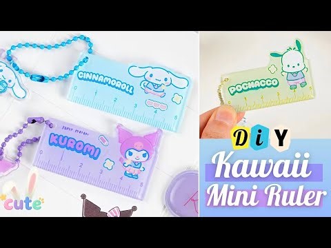 Make the Cutest Mini Ruler Ever | Easy Kawaii DIY Mini Ruler