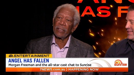 31K views · 222 reactions | We sit down with the cast of Angel Has Fallen, the third film in the blockbuster action franchise that follows Secret Service agent Mike Banning, played by Gerard Butler! | Sunrise | Facebook