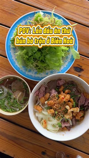 Bún bò trộn Biên Hòa — Cách làm và ăn một mình