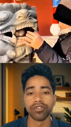 A Ball Trapped In Lion's Mouth 😱