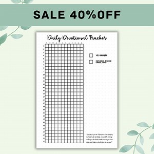 Daily Devotional Tracker - A5 Bullet Journal Template - Christian Bullet Journal Templates - Etsy Canada
