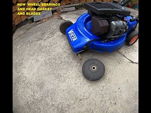 Victa G4 2 stroke lawn mower repairs wheel bearings, blades, head gasket