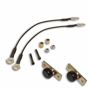 Tailgate Silencer Kit | Pivot Hinges   Cables | 66-77 Bronco, 64-72 Ford Truck