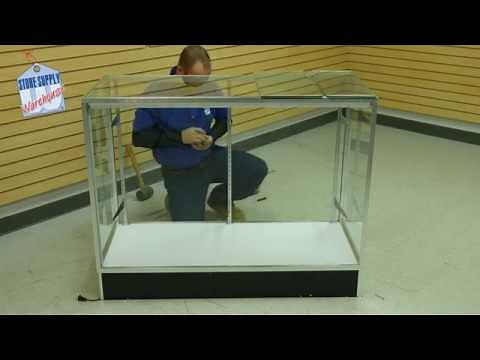 Glass Display Cases - How To Install The Extra Vision Metal Framed Unit