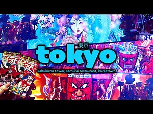 Samurai Restaurant Time, Tokyū Kabukichō Tower, 3D Cat Billboard, & Koreatown in Shinjuku | Tokyo 🇯🇵